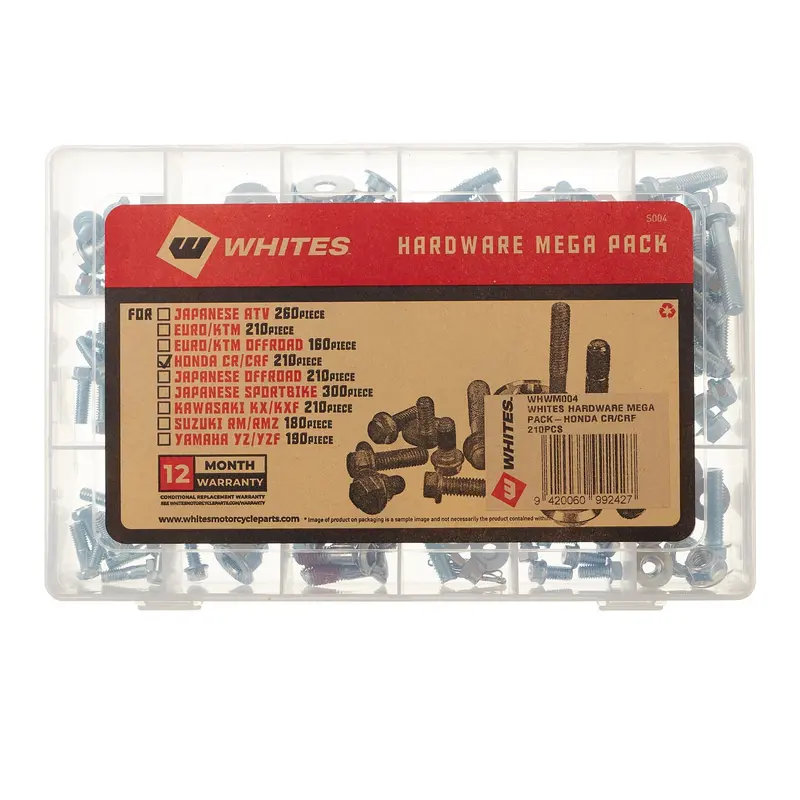 New Whites Hardware Mega Pack For Honda Cr/Crf 210Pcs #Whwm004 1