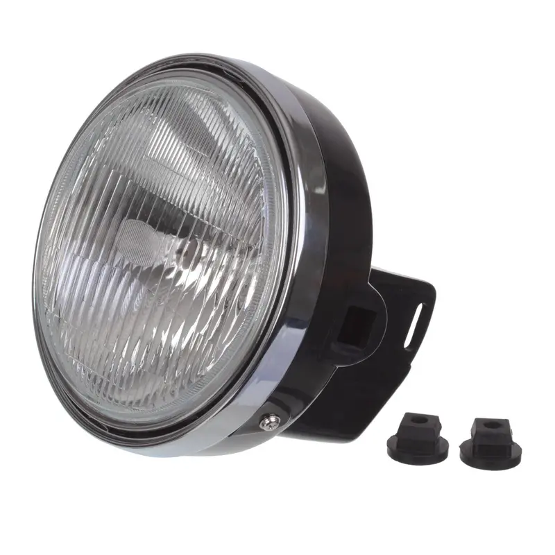 New Whites Headlight 7" Round - 4Lo Complete #Elhl4 1