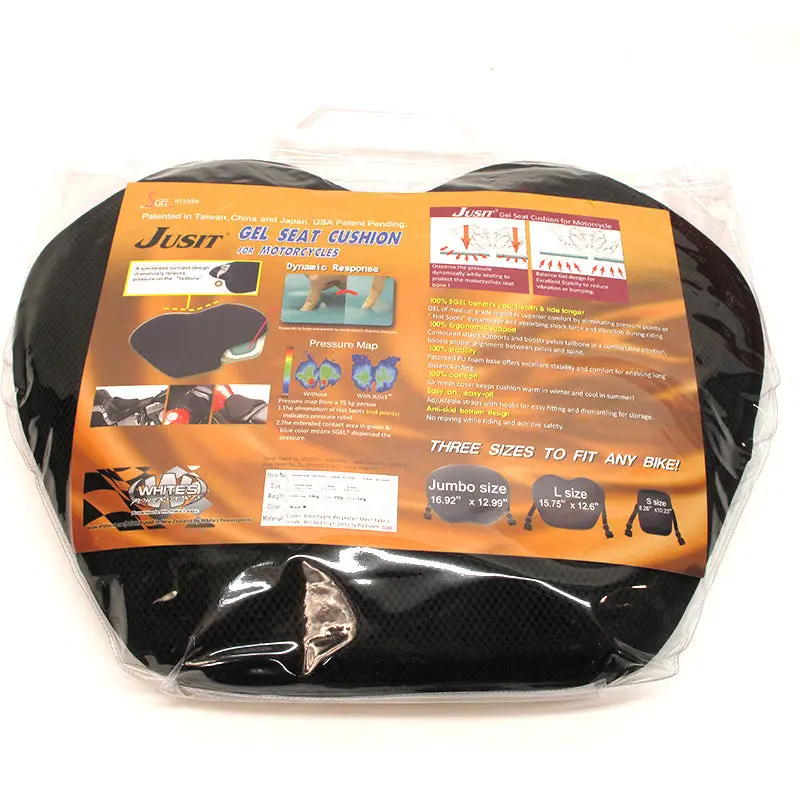 New Whites Jusit Gel Seat Pad - Large #Scjgsl 1