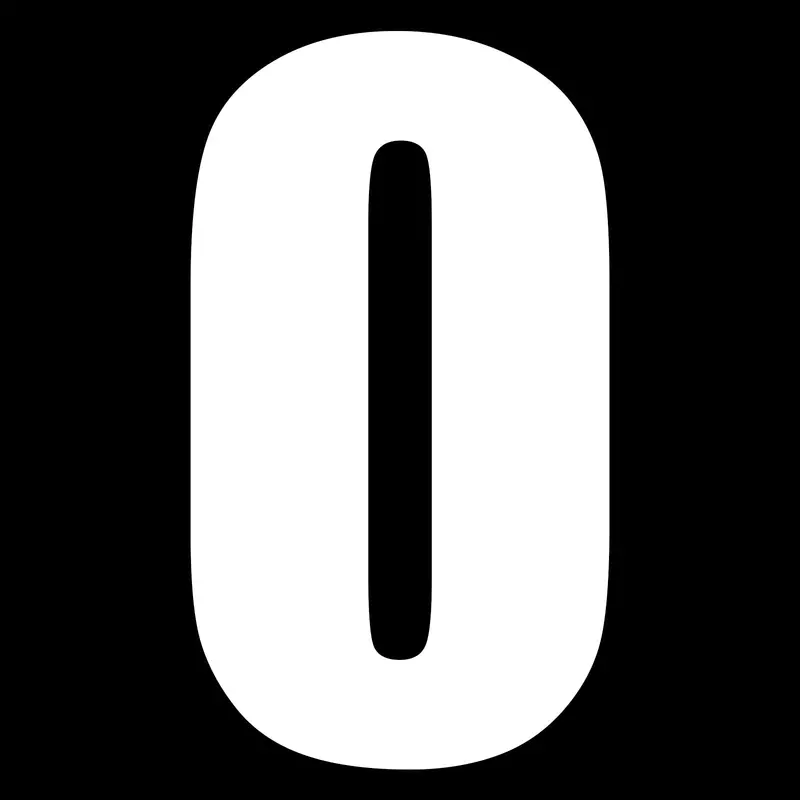 New Whites Race Number - White Sticker #0 (10 Pack) #Nu6w0 1