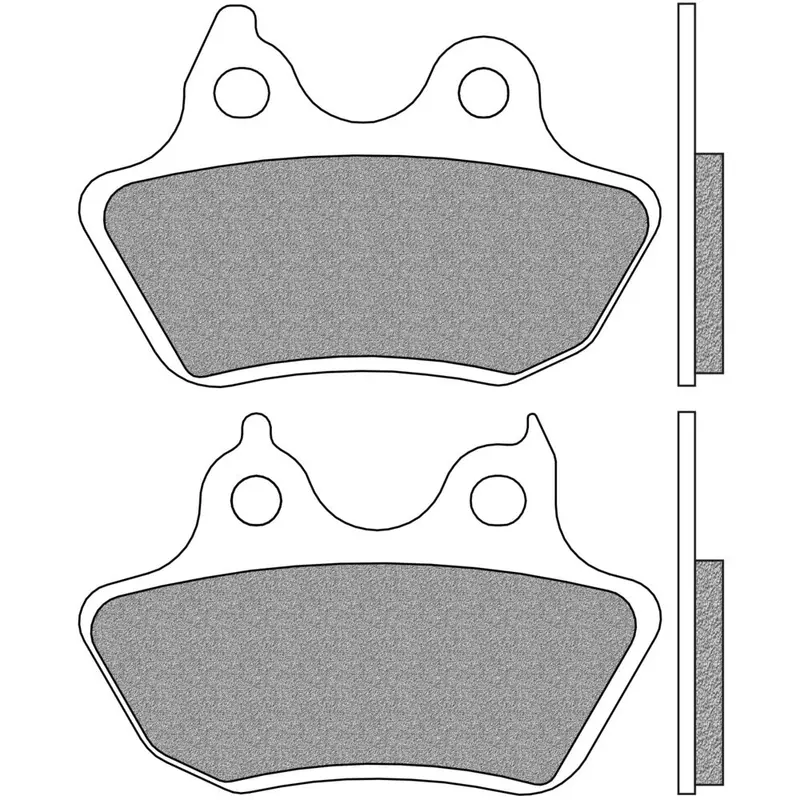 Newfren Heavy Duty Sintered Brake Pad - Front For Harley Davidson 1-Fd0416-Sh 1