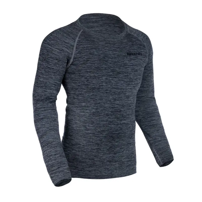 Oxford Advanced Base Layer Ms Thermal Top Charcoal Small-Medium #Oxla214101sm 1