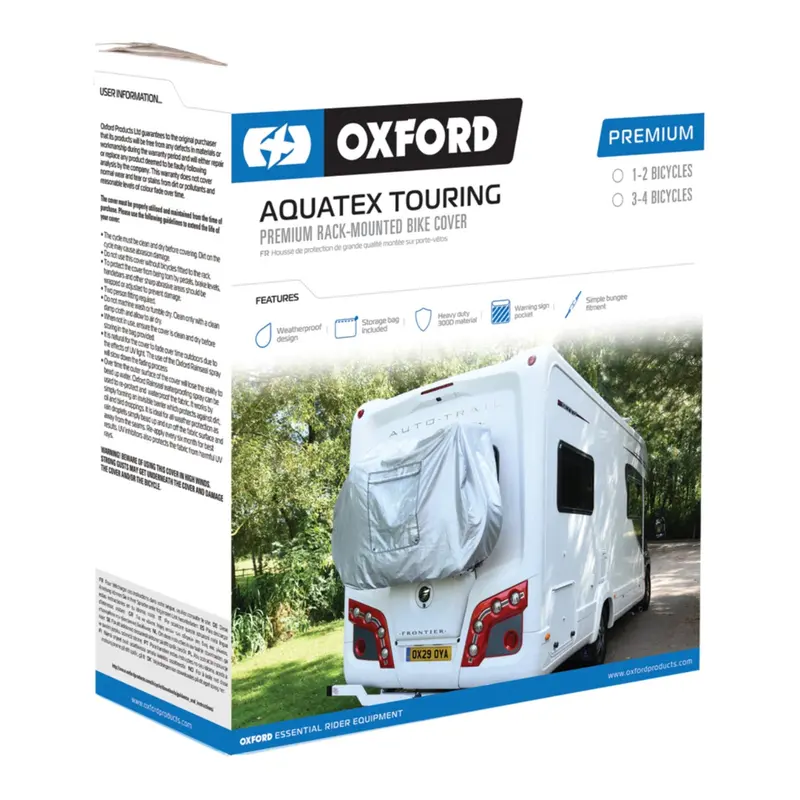 Oxford Aquatex Touring Premium Bike Cover For 1-2 Bikes #Oxnl101 1