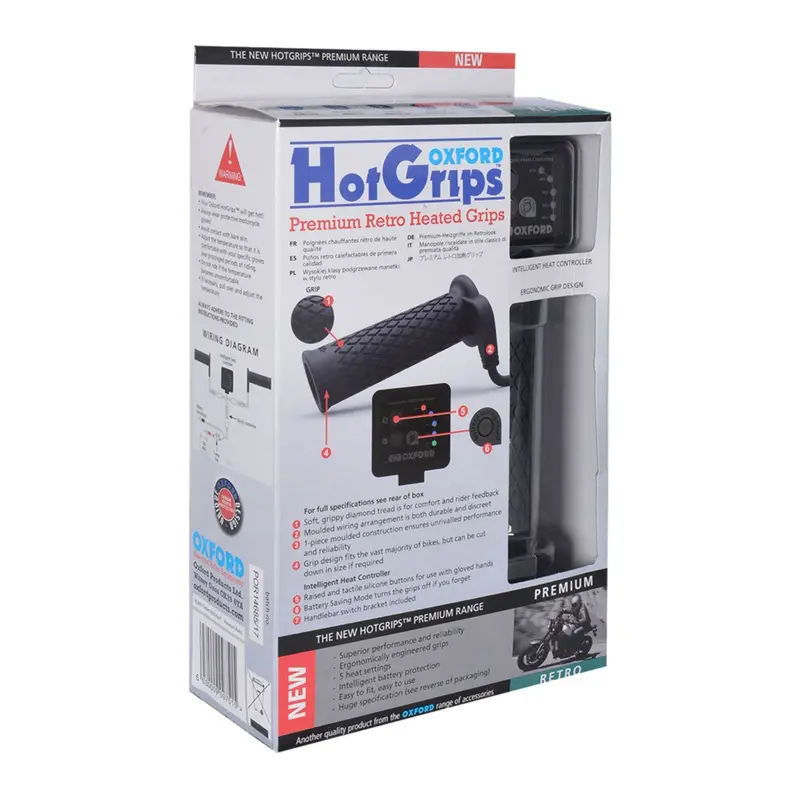 Oxford Hotgrips® Premium Retro With V8 Switch #Oxel693 1
