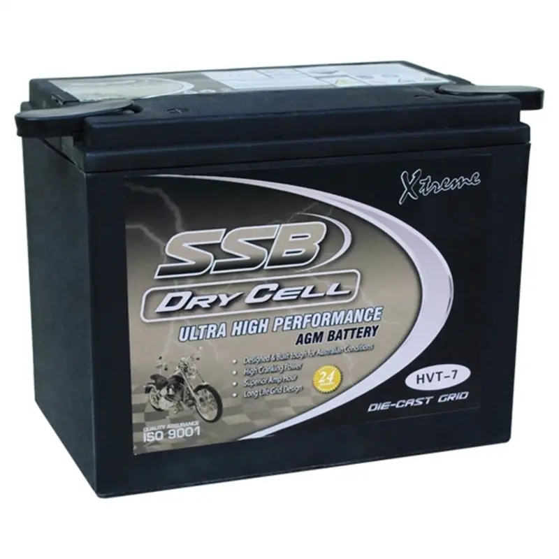 Ssb 12 Volt Dry Fit Heavy Duty Agm Batterie For Harley Davidson 4-Hvt-7 1