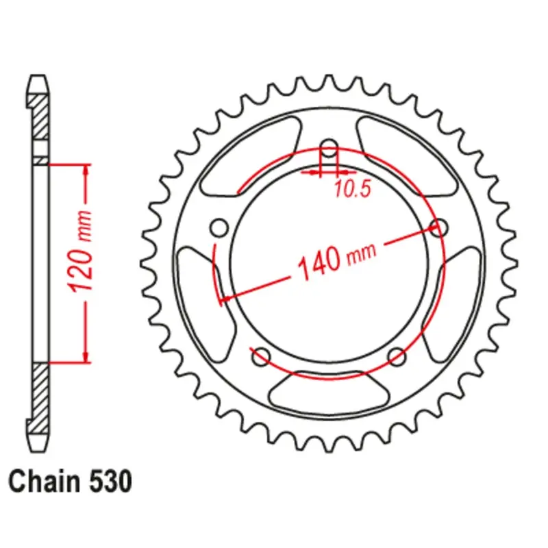 Supersprox Rear Sprocket Stealth Composite For Suzuki 11S-41F-41Bk 1