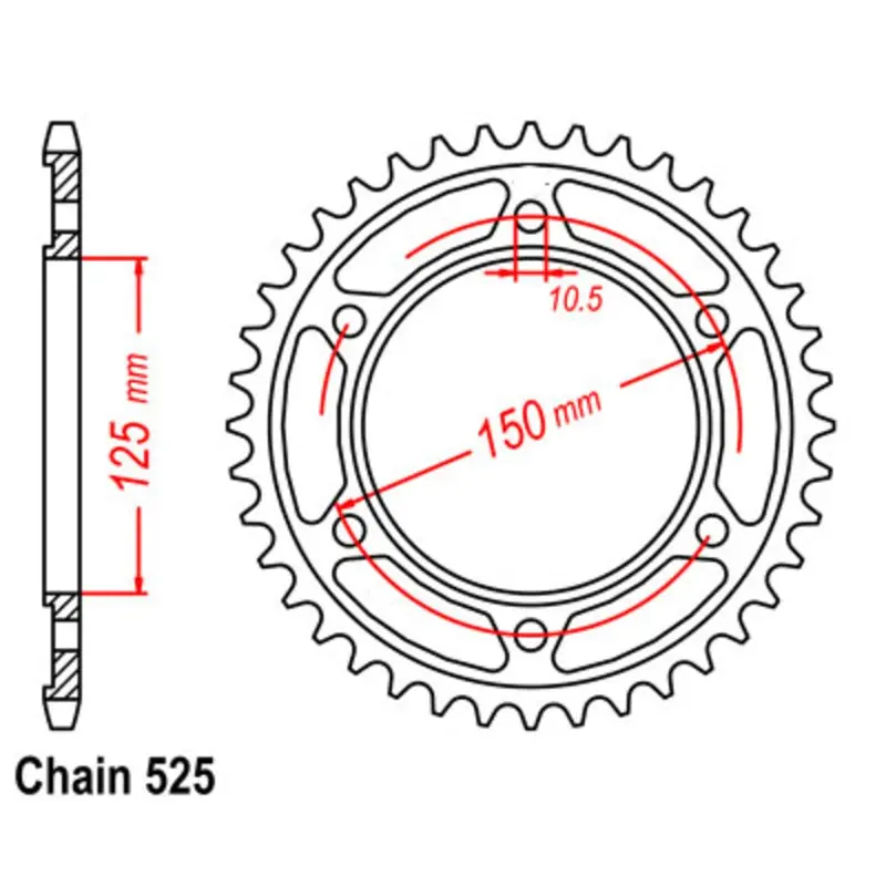Supersprox Rear Sprocket Stealth Composite High Performance For Ktm 11S-Km5-42Og 1