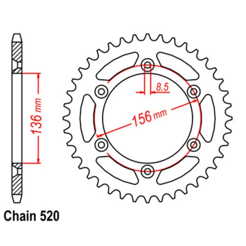 Supersprox Rear Sprocket Stealth Composite High Performance For Swm 11S-415-50Bu 1
