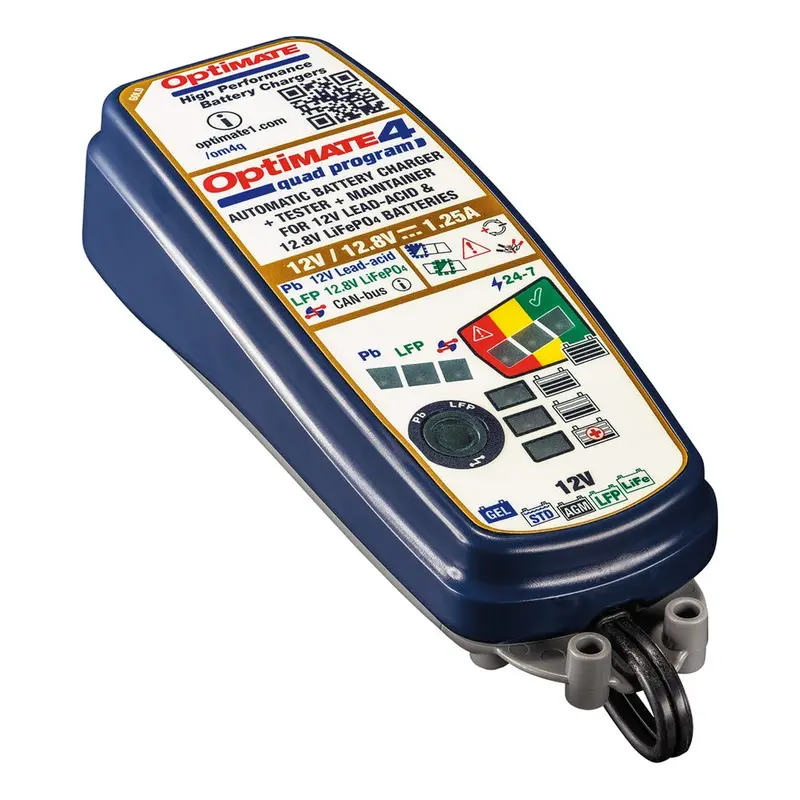 Tecmate Optimate 4 Quad Program Smart Charger 1.25 Amp Suitable For Bmw  #4-Tm638 1