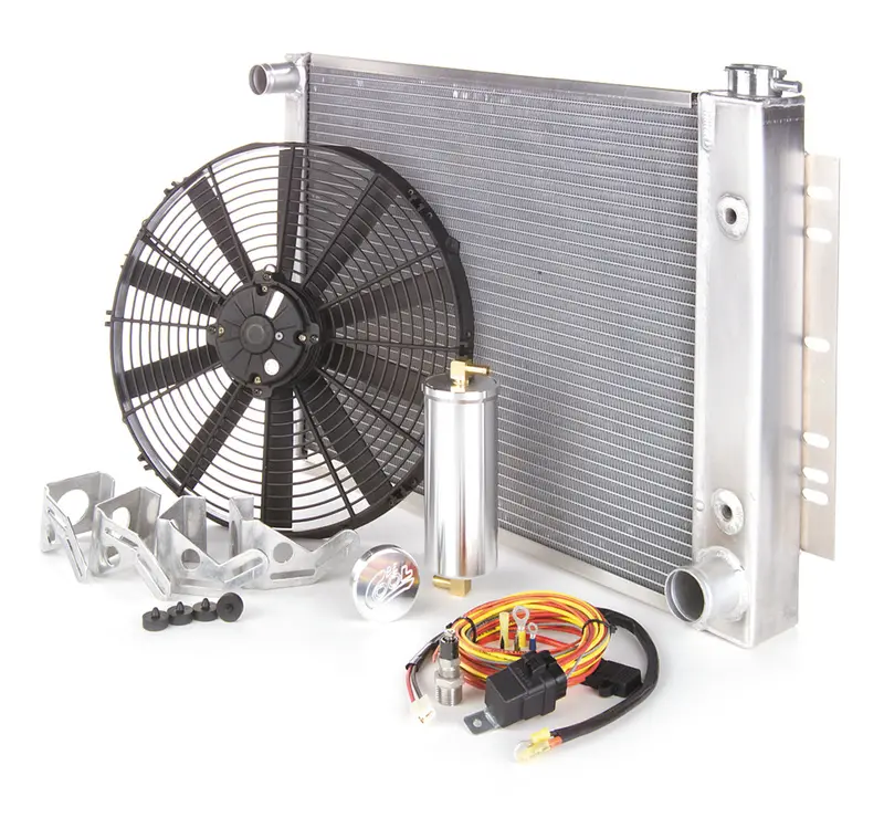 Be Cool 83049 Factory-Fit Radiator Module – Polished Finish For 1949–1951 Mercury Passenger Cars With Automatic Transmission 1