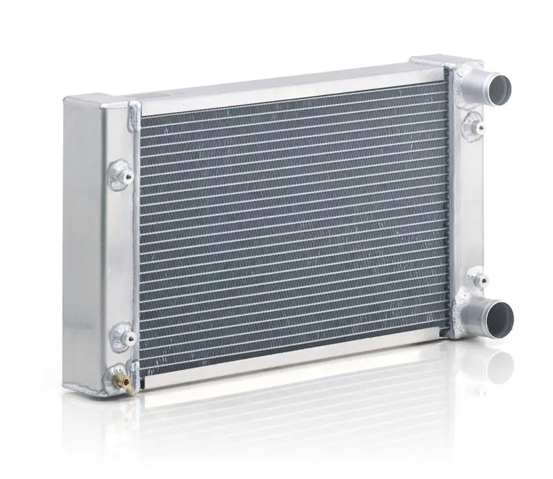 Be Cool Pro/Stock Dual-Core Radiator – 1-Inch Core, Passenger-Side Inlet/Outlet (60201) 1