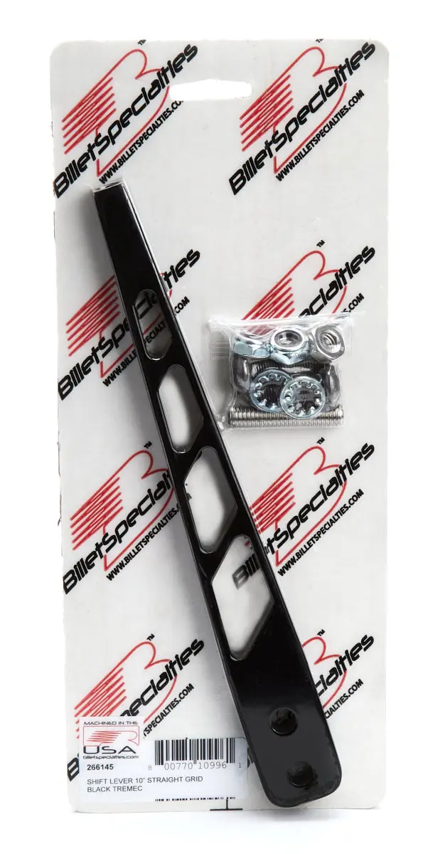 Billet Specialties 266145 10-Inch Straight-Style Black Shift Lever For Tremec Transmissions 1