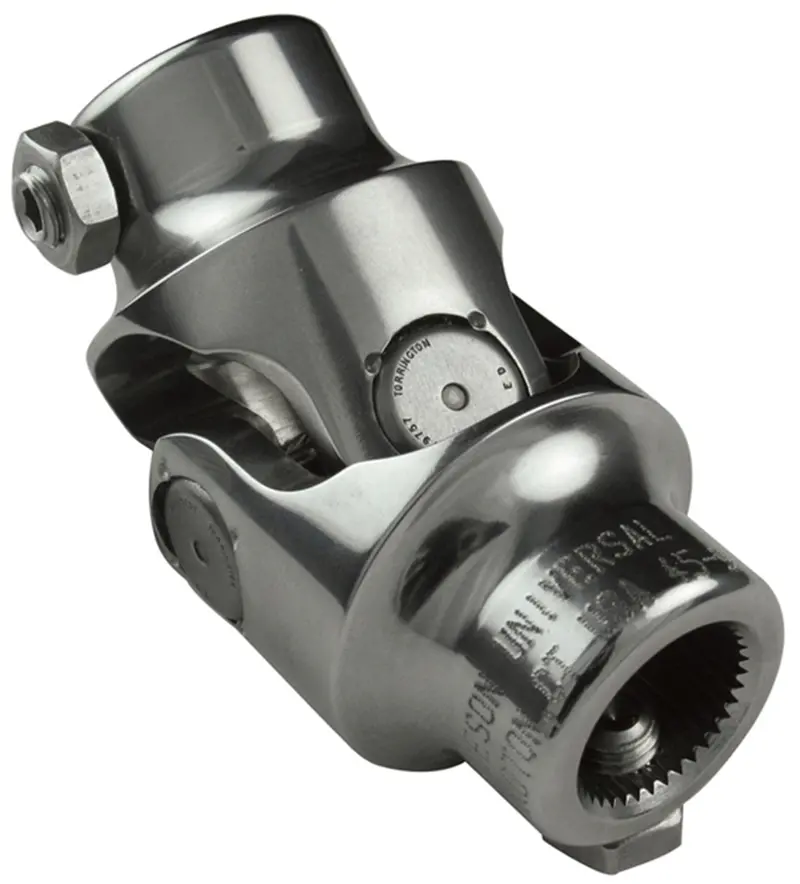 Borgeson 123434 Polished Stainless Steel Steering U-Joint – 3/4-36 Threaded On Both Ends 1