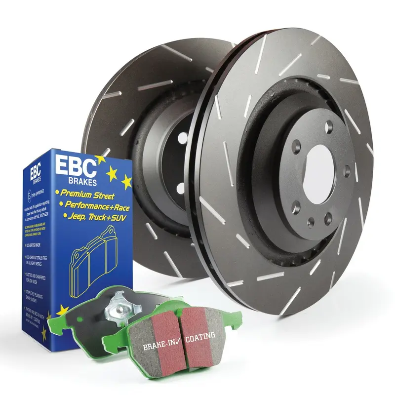 Ebc S2Kf1317 Greenstuff 2000 Ceramic Brake Pad And Usr Drilled Rotor Kit 1