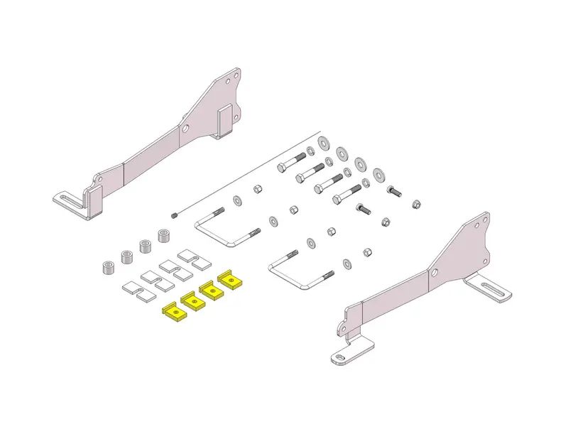 Husky Towing 32831 Fifth Wheel Hitch Mounting Kit 1