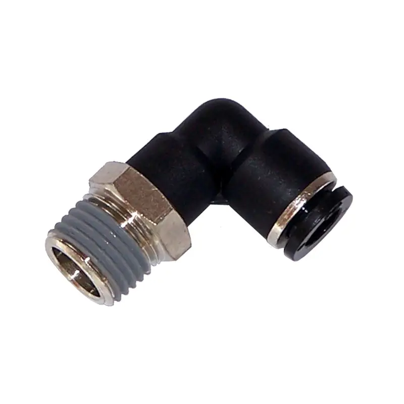 Kleinn Automotive 51414Pl Push-To-Connect Elbow Fitting – 1/4" M Npt To 1/4" Od Tube 1