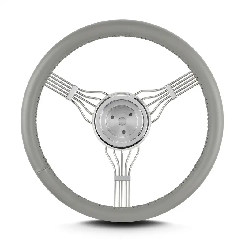 Lokar 55307 Lecarra Banjo Steering Wheel – Light Grey, Compatible With Gm Hub Adapters (1967–1994) 1