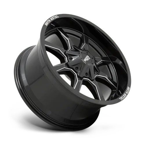 Moto Metal Mo970810353B24N 18X10 Inch Off-Road Wheel – 5X5.0/5.5 Bolt Pattern, Gunmetal Black Machined Face 1