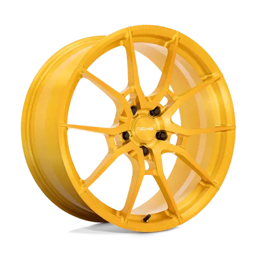 Niche Mono T112201190+26 20X11 Inch Forged Wheel – 5X115 Bolt Pattern, Gloss Gold Finish, +26Mm Offset 1