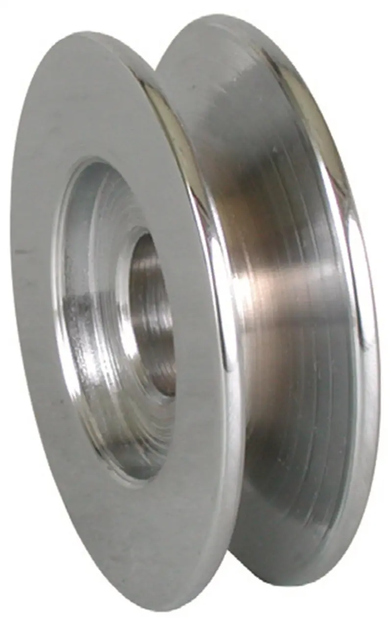 Powermaster 110 Chrome V-Belt Alternator Pulley – 3/8" Width, 2-3/8" Outer Diameter 1