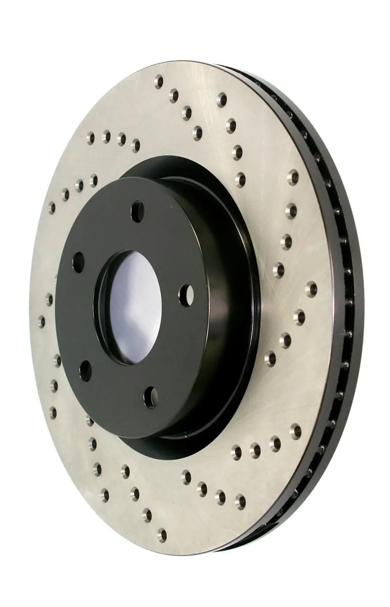 Stoptech 128.34074L Cross-Drilled Rear Left Brake Rotor For Sport Applications 1