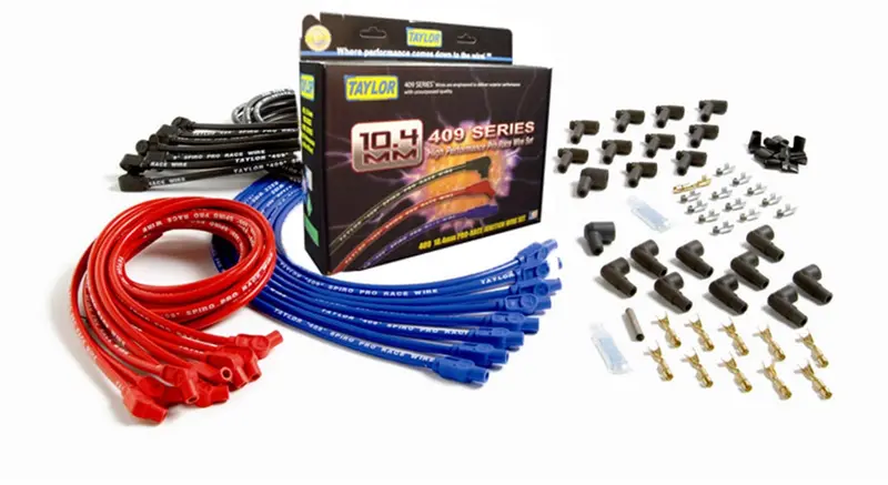 Taylor Cable 79226 Spiro-Pro 10.4Mm Ignition Wire Set – 409-Series, Low-Resistance Spark Delivery 1