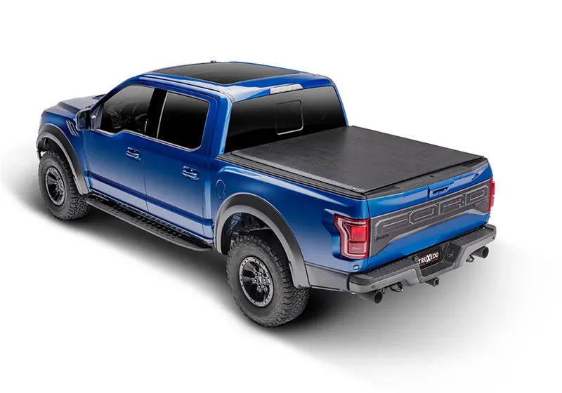 Truxedo Deuce Soft Roll-Up Tonneau Cover – Black, Fits 2017–2022 Ford F-250/F-350/F-450 (8'2" Bed) 1