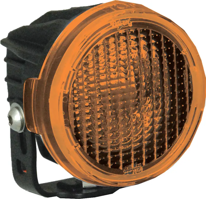 Vision X 9889764 Optimus Round Flood Beam Work Light – Pcv Yellow Lens 1