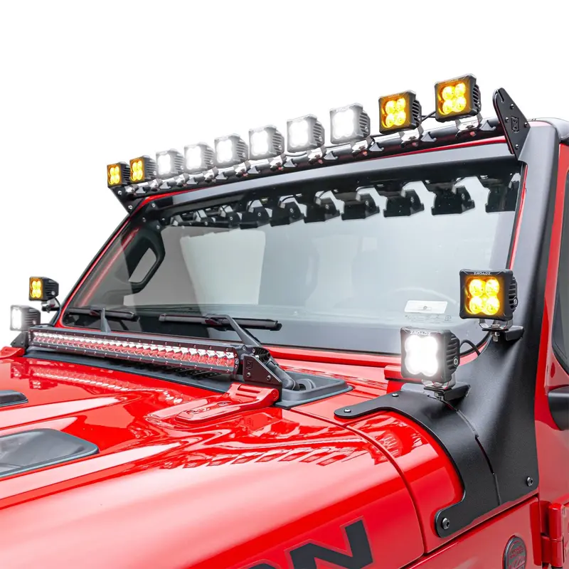 Zroadz Z934931-Kit4Aw Front Roof-Mount Led Light Bar Kit — All-Weather Rated 1